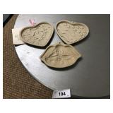 Pair of Pampered Chef Cookie Molds & Other