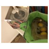 Hand Crank Ice Cream Maker & Lemon Décor