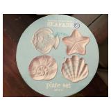 Boston Warehouse Sea Plate set (4)
