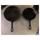 Pair of MSE Cast Iron Skillets