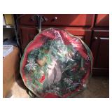 Large Artificial Wreath & Case
