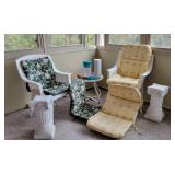 2 sets of pads, chairs                     , 2