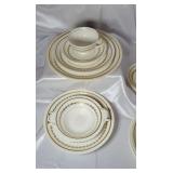 Vintage Steubenville Gold Laurel Porcelain Dishes