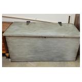 Solid Cedar Painted Blanket Chest