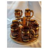 Western Themed Mugs and Tray