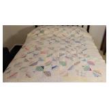 Handmade Rocky Road to Kansas Quilt