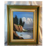 Framed Oil on Canvas Artist H. Shipe