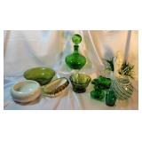Various Styles And Sizes Green Glass