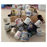 Collection of Souvenir Mugs from Various States
