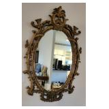 Vintage Heavy Gilt Mirror