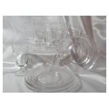 5 Crystal Laurel Cut Motif Iced Tea/Water Glasses