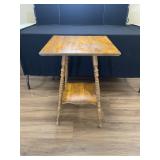 Antique Maple Lamp Table