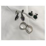 3 sets of Sterling earings