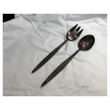 2 Sterling and Wooden Serving Utinsles