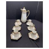 Hand Painted Neppon Pink & Gold Bone China