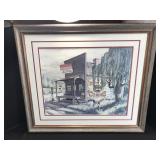 Framed Print of Browns General Store Advertising