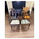 Selection of 5 Not Matching Chairs
