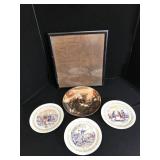 Historical Lot of Plates & Declaration
