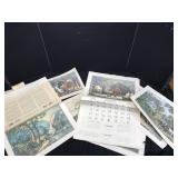 Currier & Ives Calendar Prints