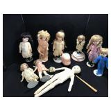 Collection of Procelain Dolls & Assesories