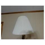 Wood Table and Lamp Combo
