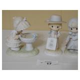 3 Porcelain Precious Moments Figurines