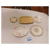 4 Platter, 1 Saucer Assortment