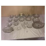 19 Pieces of Assorted Crystal