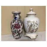 2 Painted Vases