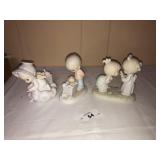 3 Porcelain Precious Moments Figurines