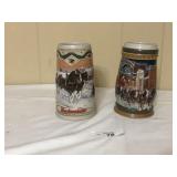 2 Glass Beer Stein