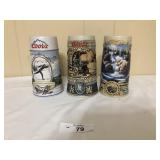 3 Glass Beer Stein