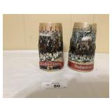 2 Glass Beer Stein