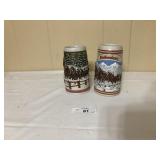 2 Glass Beer Stein