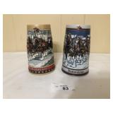 2 Glass Beer Stein