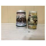 2 Glass Beer Stein