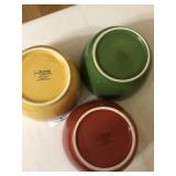 9 Piece Colored Glass Ware
