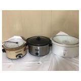 3 Crock Pots