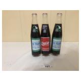 3 1986 Coke Bottles