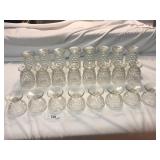 23 Piece Crystal Cup Set