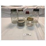 6 Glass Jars