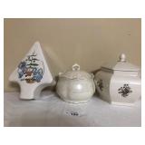 3 Glass Candy Dishes