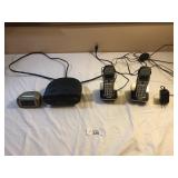 Cordless Home Phone Pair, 2 Alarm Clocks