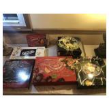 Large Crystal Platter Lot