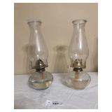2 Vintage Oil Lamps