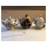 Lot of 3 Tea Pots