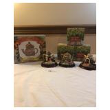 4 Decorative Tea Pots