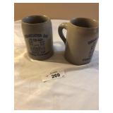 2 German Beer Steins