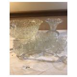 Glass Punch Bowl Set
