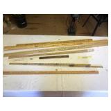 Lot of Yard Sticks and Rulers